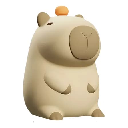 Luminária Capivara Silicone Recarregável Abajur Bivolt